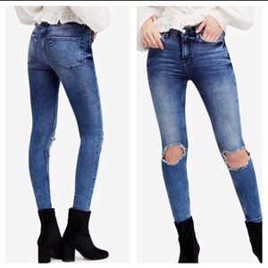 Free people busted knee jeans